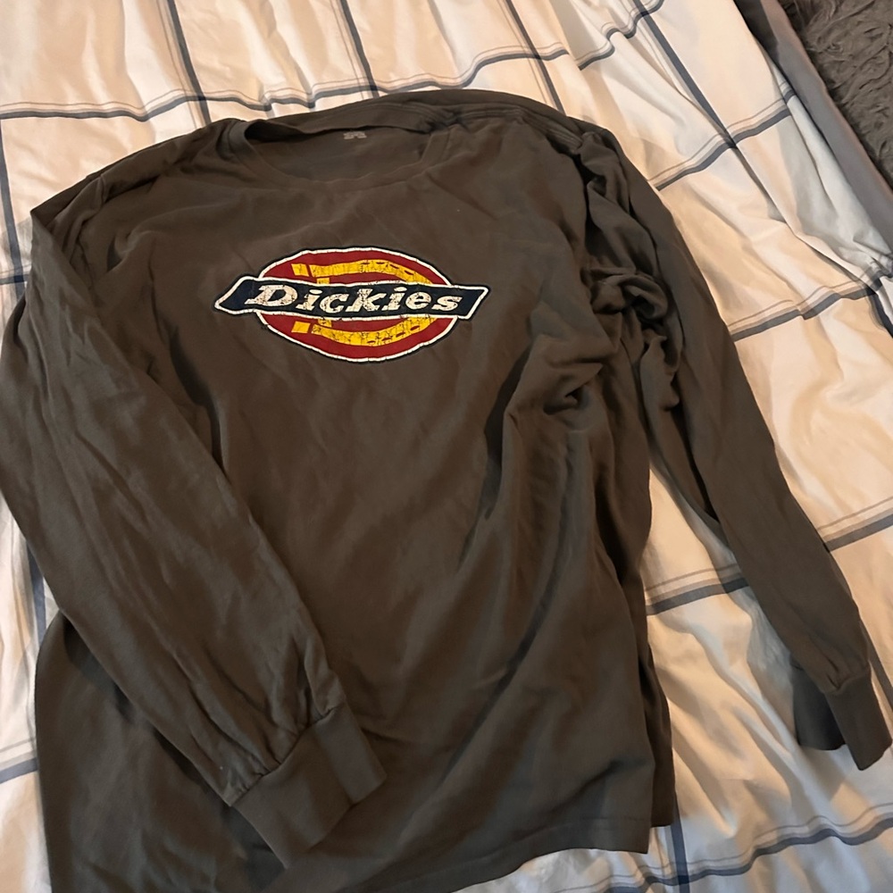 Dickies Gray Long Sleeve Tee Classic Workwear